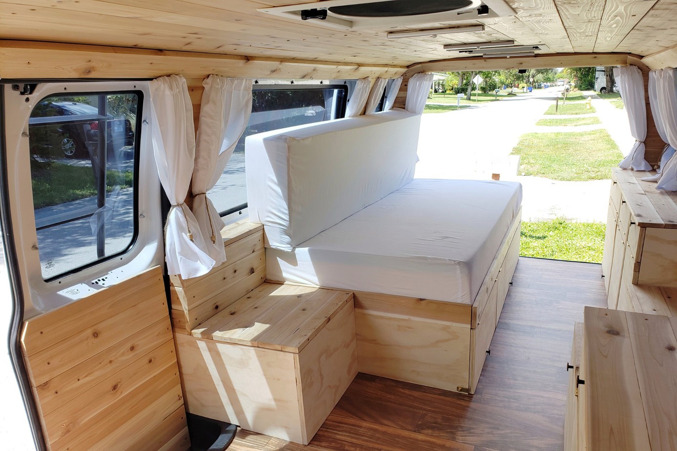 Camper Van Builder example of bed