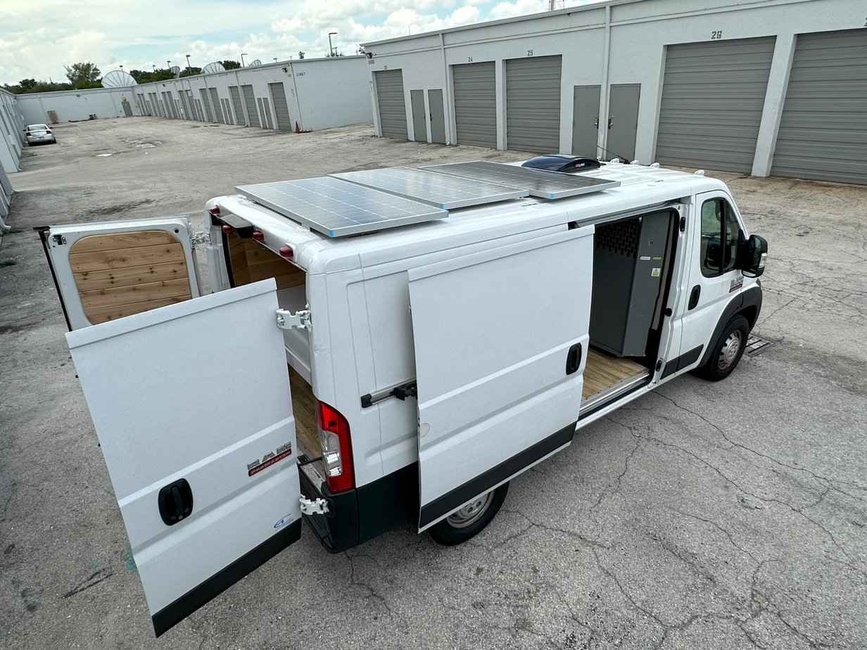 Ram Promaster with Solar panels